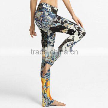 2016 New Sublimation Yoga Pants/colorful Sublimation Yoga Capri/women Sexy Legging photo-3