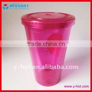 Trendy Double Wall Plastic Travel Mug