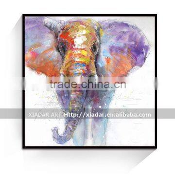 Canvas elephant oil painting for living room wall decorative/Abstract cartoon canvas painting