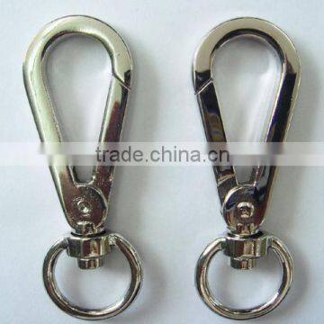 nickel color swivel spring hook