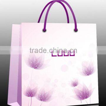 shopping paper bag with rope handle