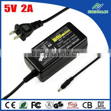 ktec adapter 5v 2.0a ac dc adapter with shenzhen power