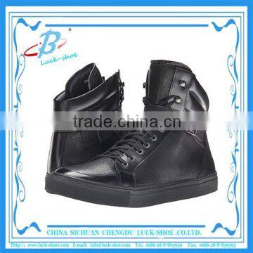 Classic Men Women genuine leather sports walking Skate ankle boots with rubber outsole