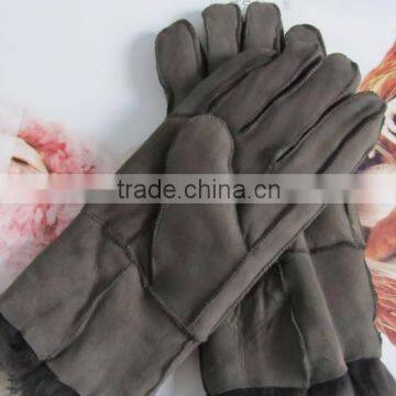 Russia Style Sheep Leather Gloves With Fox Fur Lining photo-6