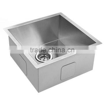 Handmade Single Bowl Mini Kitchen Sink Stainless Steel Sink Undermount For Prefab Homes 2318 photo-2