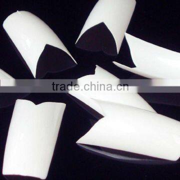 500 Pcs V Shape White Acrylic French Nail Art Tip HN201