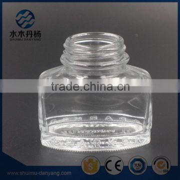 Fancy 50ml clear food grade glass jar