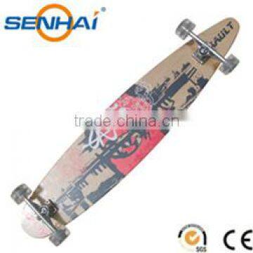 43*9 Inches cheap good longboard skateboard custom complete canadian maple skateboards