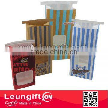 Moistureproof Paper Bag Windowed Treat Paper Bag with Twist Tie