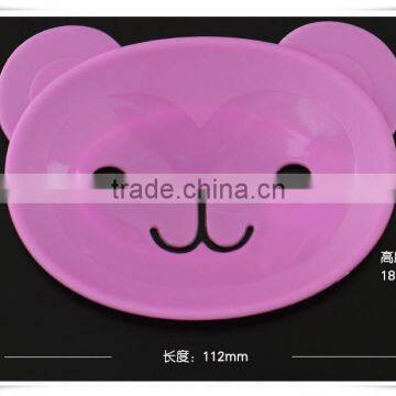 cheap wholesale lovely bear shape shower plastic soap dish sh006