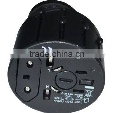 World Travel Adapter with USB Charger
