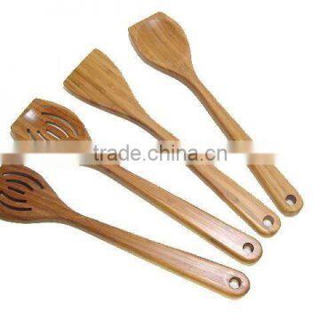 Food Grade Wooden Bamboo Spoons Forks for Kitchen and Table and Cooking and Dining