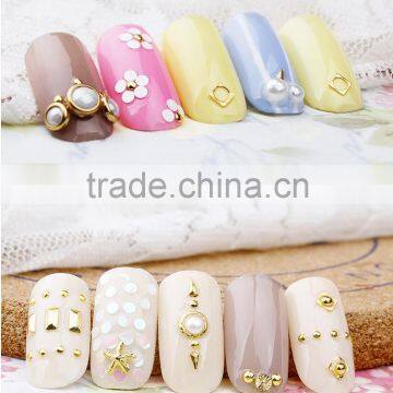 2016 New Arrival High Quality Gold Silver Metallic Nail Design Beauty Alloy Rivet Nail Art Charms photo-3