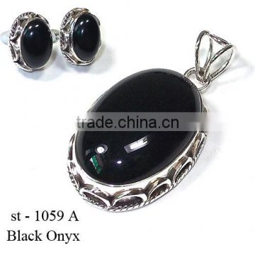 Black Onyx jewelry 925 sterling silver jewelry wholesale Indian gemstone jewelry Fashion jewelry