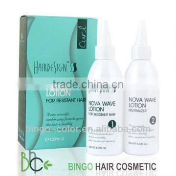 Silk protein permanent wave (risistant hair)