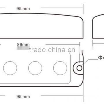 Super Bright LED Cruved Strobe Lighthead/LED Security Emergency Light/Surface Mount LE Light(SR-LS-LD-104H)Cruved Type