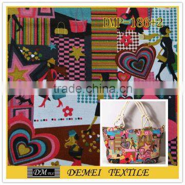 various pattern poly cotton designer handbags