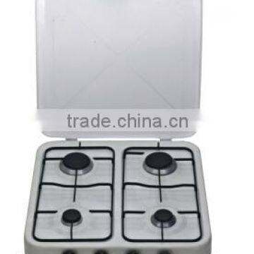 2014 4 Burner Table Top Gas Hobs With Cover White Color Zhongshan Factory OEM Service(Model no:XL-Q03)