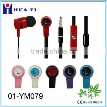 wholesale electronics in-ear earphones newest 2015 stereo earbuds with microphone headphones handsfree earphones