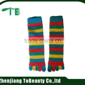 striped toe socks