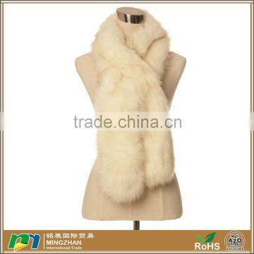 Women Winter Soild Color Furry Soft Fake Fur Scarf Clothing Accessories