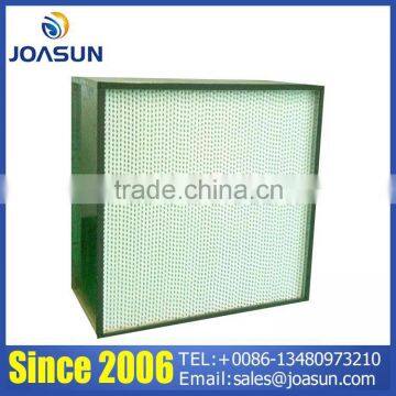 Galvanized steel frame Deep-pleat Box HEPA Air Filter