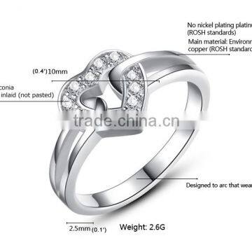 New Arrival Heart Diamond Sterling Silver Ring Blanks photo-6