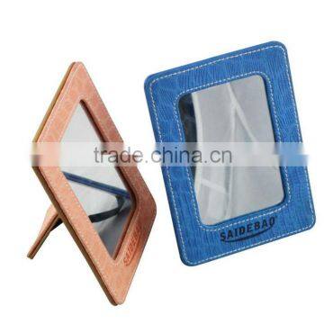 Imitation Leather Mirror PU Leather Cosmetic Mirror