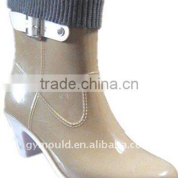 Fashion Winter Warm Rain boots Plastic Garden shoes