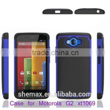 new arrival hybrid combo case fit for moto g2/for moto g2 flip case