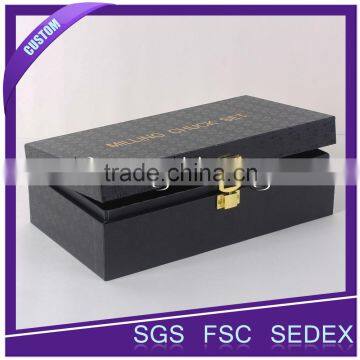 Hot Stamping Square Cardbaord Wine Gift Boxes Wholesale photo-3