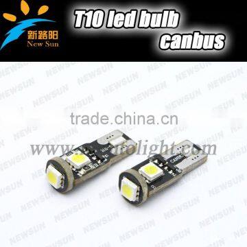 Best Selling Car Accessories Super Canbus W5w T10 Led Car 3smd Led Light 60lm Can Bear 2.6w Surge Voltage