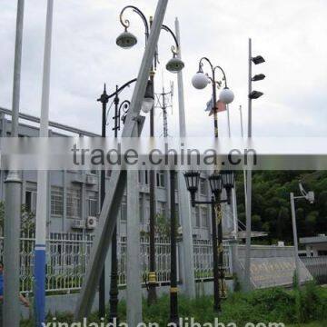 galvanized octagonal pole seasaw pole centre hinged pole hot dip galvanize swaged pole