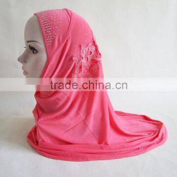 The simple headscarf Muslim ladies fashion silk cloth covering