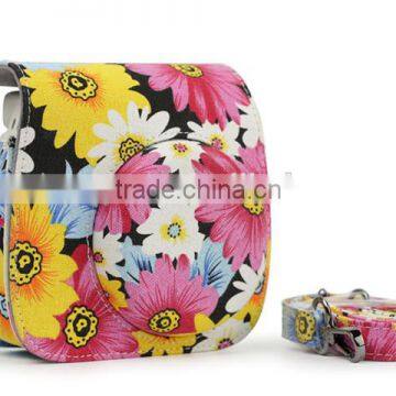 Flower Pattern Fabric Material For Fujifilm Instax Mini 80 Case