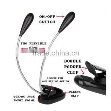 Made In China Colourful 2 Dual Arm Flexible Clip Book Reading LED Light. photo-5