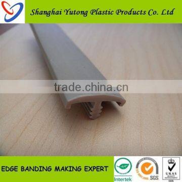 Shanghai table T shape edge banding strip,19mm T profile edge trim,19mmT shaped edge banding pvc