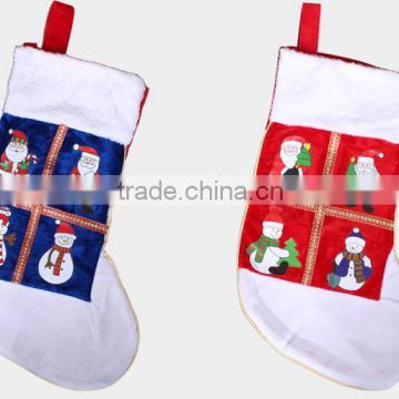 2016 christmas sacking indoor christmas decoration christmas stocking