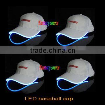 2016 wholesale led baseball cap,light up led cap hat with 100% cotton material