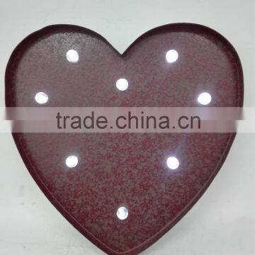 Vintage decorative LED Marquee Metal Love sign