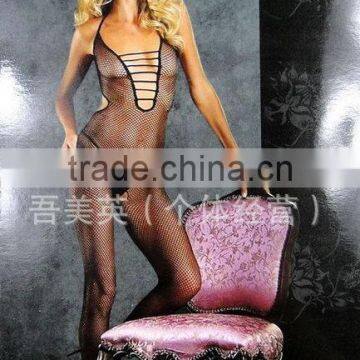 Fishnet Body Stocking High-elastic nude transparent hosiery,women mesh full body fishnet stockings