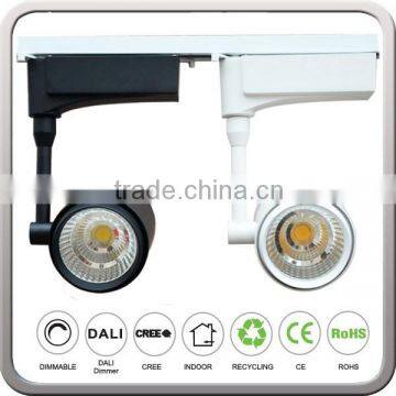 White Black Color Gallery 30W COB LED Track Rail Light Spotlight photo-5