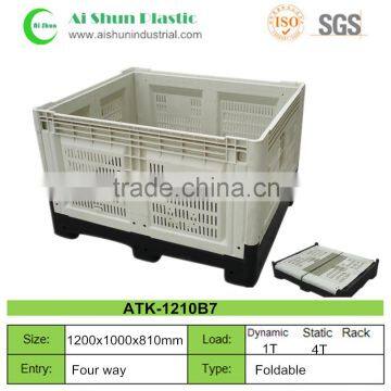 Folding Bulk plastic fruit pallet container
