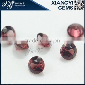 made in china round shape natural garnet semi precious gemstones wholesale