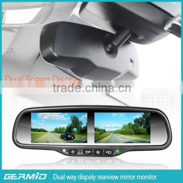 4.3 inch OE-style multiple display LCD monitor auto dimming rearview mirror for backup camera