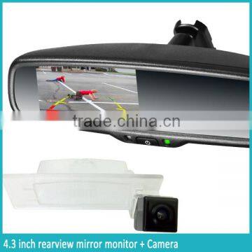 4.3 Inch GPS & Navigation Rear View Mirror Monitor With Compass & Temperature Auto Dimming and Backup Camera Display photo-3