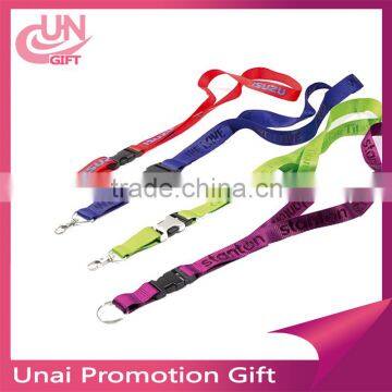 Nice color aluminum carabiner hook keychain with lanyard hot sale