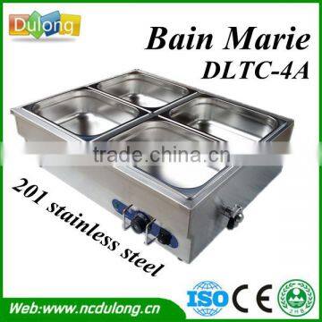 Capacity GN Pan 1/2*4" *4 stainless steel bain marie