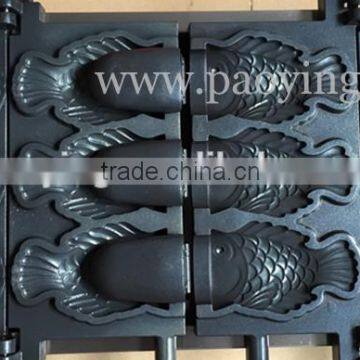 (3 in 1) 6pcs Fish Waffle Commercial Use Non-stick LPG Gas Icecream Taiyaki Baker + Batter Dispenser + Stuffing Scoop photo-3