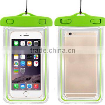 2015 Fluorescent Swimming Mobile Phone Pvc Waterproof Bag photo-3